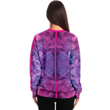 Neon Violet & Pink Cloud Vibes Design - Virgo Sign - Unisex Soft Fashion Luxury Sweatshirt