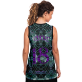 Light Emerald Green Marble Exclusive Design on Basketball Jersey