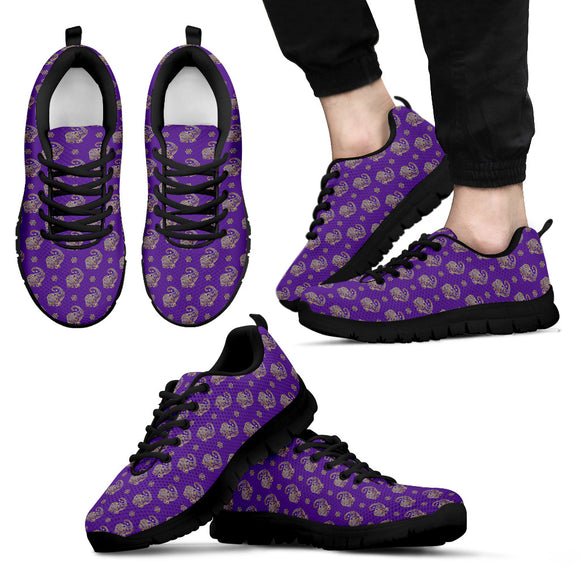 Lucky Purple Elephant Men's Sneakers