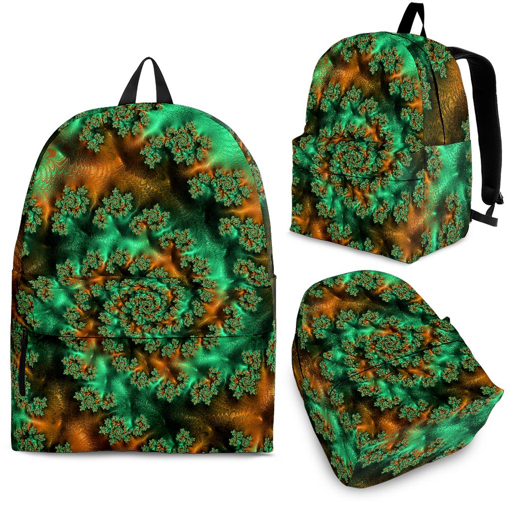 Psychedelic Compass Pattern Print Backpack main image 1