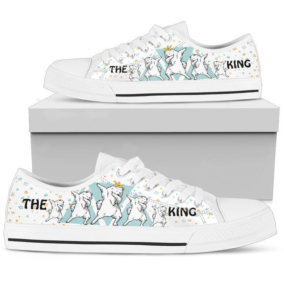 Samoyed The King Women's Low Top Shoes