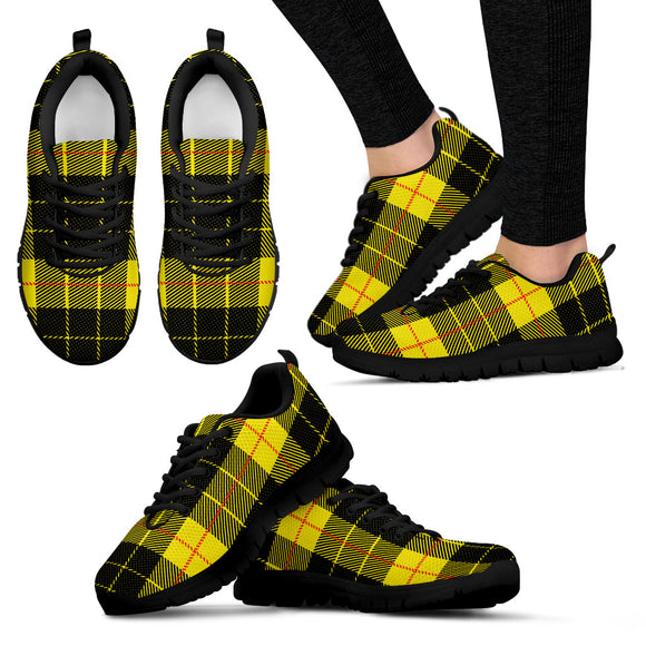 Yellow Tartan Passion Women's Sneakers