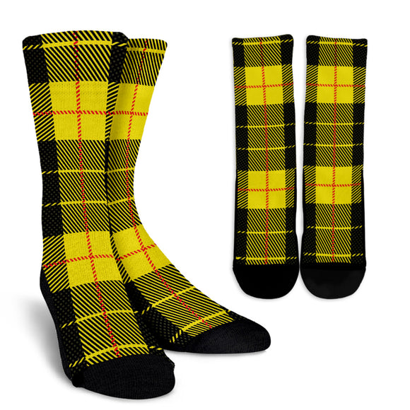 Yellow Tartan Passion Crew Socks