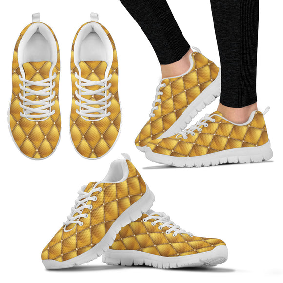 Exclusive Golden Pattern Women's Sneakers