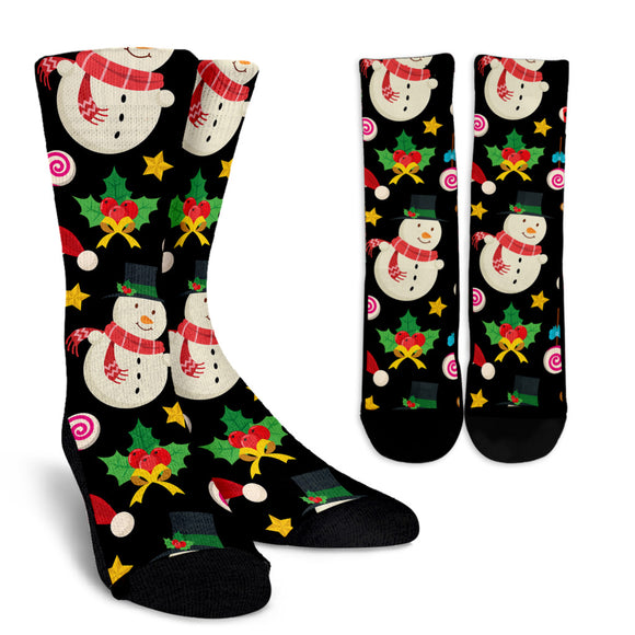 Christmas Lovely Good Vibes Only Crew Socks