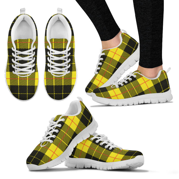 Yellow Tartan Passion Women's Sneakers