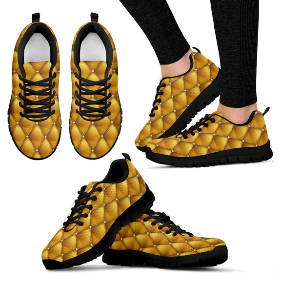 Exclusive Golden Pattern Women's Sneakers