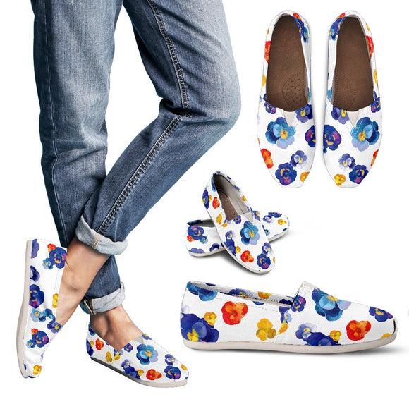 Pansy Lovely Flower Women's Casual Shoes