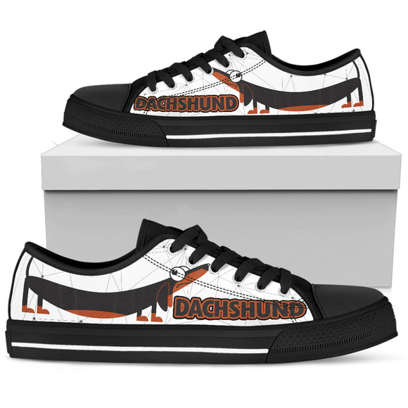 I Love Dachshund Women's Low Top Shoes