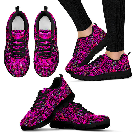 Purple Snake Women's Sneakers
