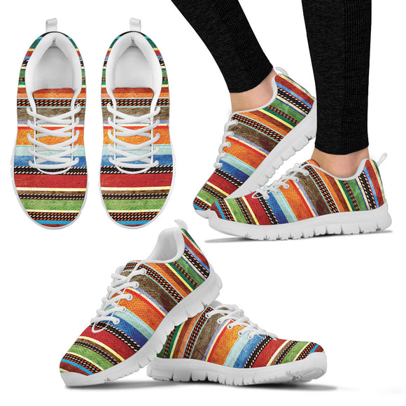 Colorful Stripes Women's Sneakers