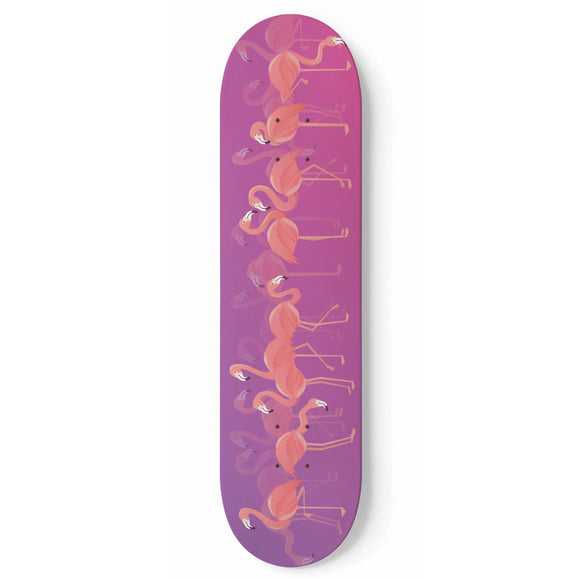 Flamingo Lover Skateboard Wall Art
