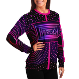 Neon Violet & Pink Dots Geometric Vibes Design - Virgo Sign - Unisex Soft Fashion Luxury Sweatshirt