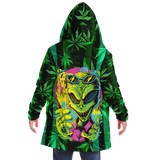 Cannabis design with Neon Stripes Style & Dirty Party Alien Animal Luxury Cloak