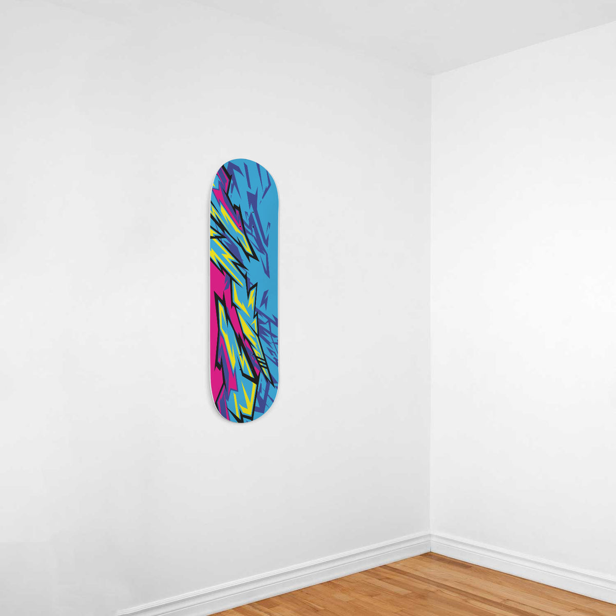 Racing Style Orange & Light Blue Vibe Skateboard Wall Art – This is iT  Original