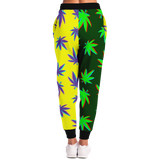 Luxury Weed Yellow & Green Trippy Design Fashion Stylish Pants