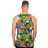 Perfect Tropical Flowers Colorful Design "The Way You Speak" Unisex Tank top
