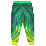 "Future Boyfriend & Future Girlfriend" Edition Green & Yellow Special Stripes Design Fashion Unisex Luxury Sweatpants