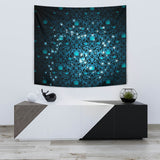 Mystical Stars with Flowers Background vol. 2 Tapestry