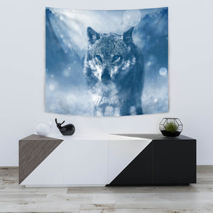 Blue Wolf Tapestry