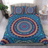 Blue Ornamental Style Mandala Bedding Set