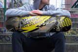 Racing Style Yellow & Grey Vibe Skateboard Wall Art
