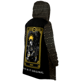 Magic Black & Gold Ornamental Sleeve... Tarot Card "DEATH" Luxury Cloak