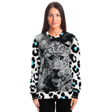Exclusive Black & White Leopard Design Sweatshirt