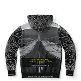 Road to Nowhere Three with Ornamental Bandana - Paisley Sleeve Design Fashion Hoodie