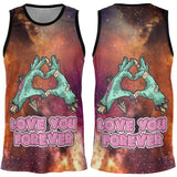 Nebula Style & Love You Forever by Bony Hands Unisex Basketball Jersey