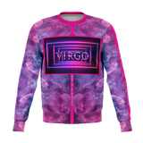 Neon Violet & Pink Cloud Vibes Design - Virgo Sign - Unisex Soft Fashion Luxury Sweatshirt