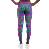 Marble Style Design With Neon and Pink Vibes Leggings