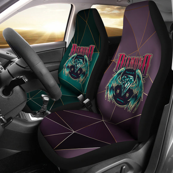 Lovers Diamond Design with Diamond & Angel Wings Car Seat Covers