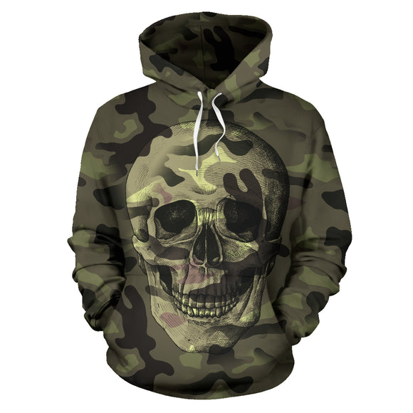 Army Skull All Over Hoodie