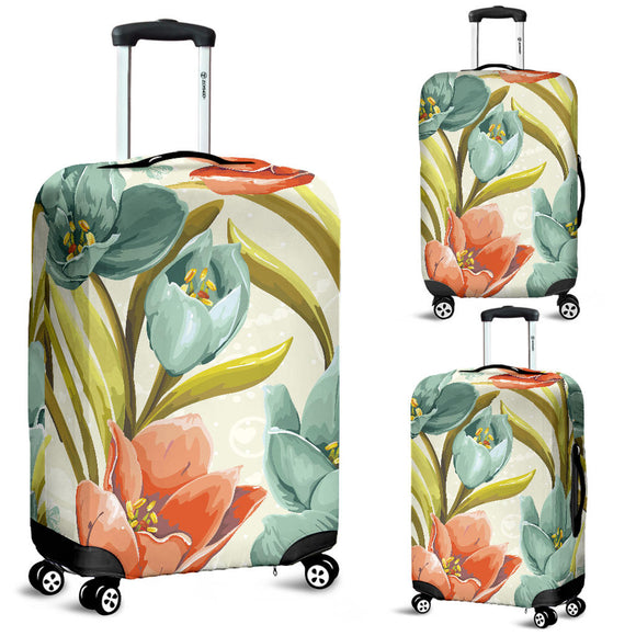 Lovely Flowers Luggage Cover