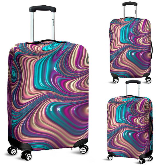 Marble Harmony Luggage Cover