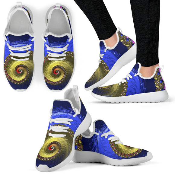 Monumental Psychedelic Vision Mesh Knit Sneakers
