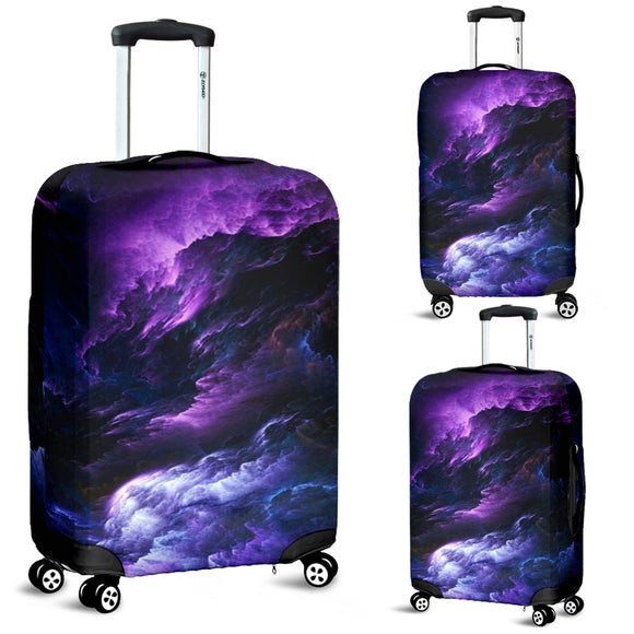 Purple Universe Luggage Cover
