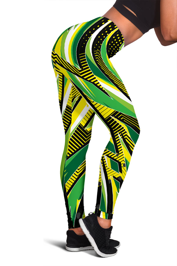 Racing Style & Brazil Colors Women's Leggings
