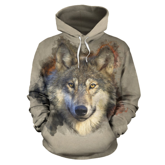 I Am A Wolf All Over Hoodie