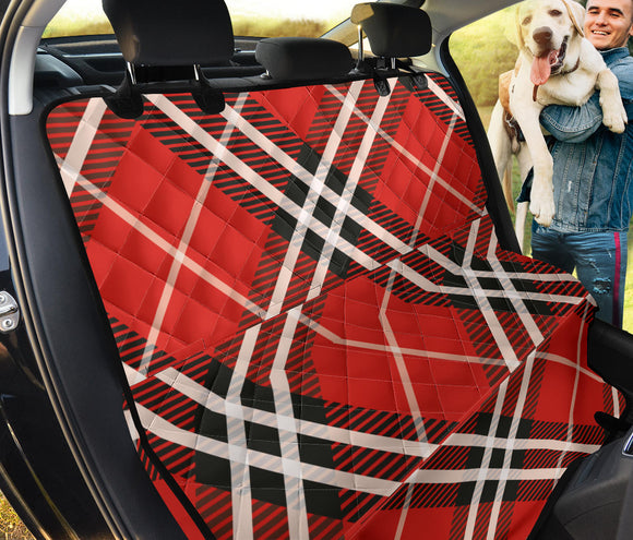 Red Tartan Pet Seat Cover