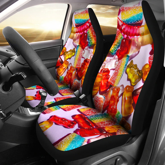 Gummy Pink Yummy Pride Sweet Candy Car Seat Covers
