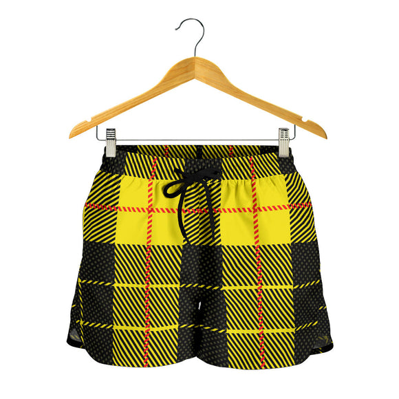 Yellow Tartan Passion Women's Shorts