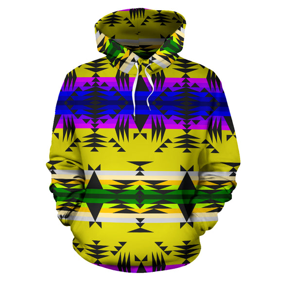 Yellow Mountains All Over Hoodie