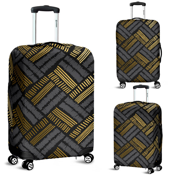Glittering Gold Love Luggage Cover