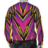 Racing Style Purple & Yellow Men's Sweater