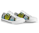 Racing Style Blue & White Stripes Vibes Low Top Shoe