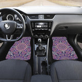 Luxury Violet Mandala Style Front Car Mats