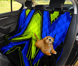 Racing Style Blue & Neon Green Vibes Four Pet Seat Cover