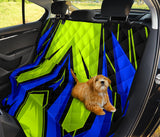 Racing Style Blue & Neon Green Vibes One Pet Seat Cover